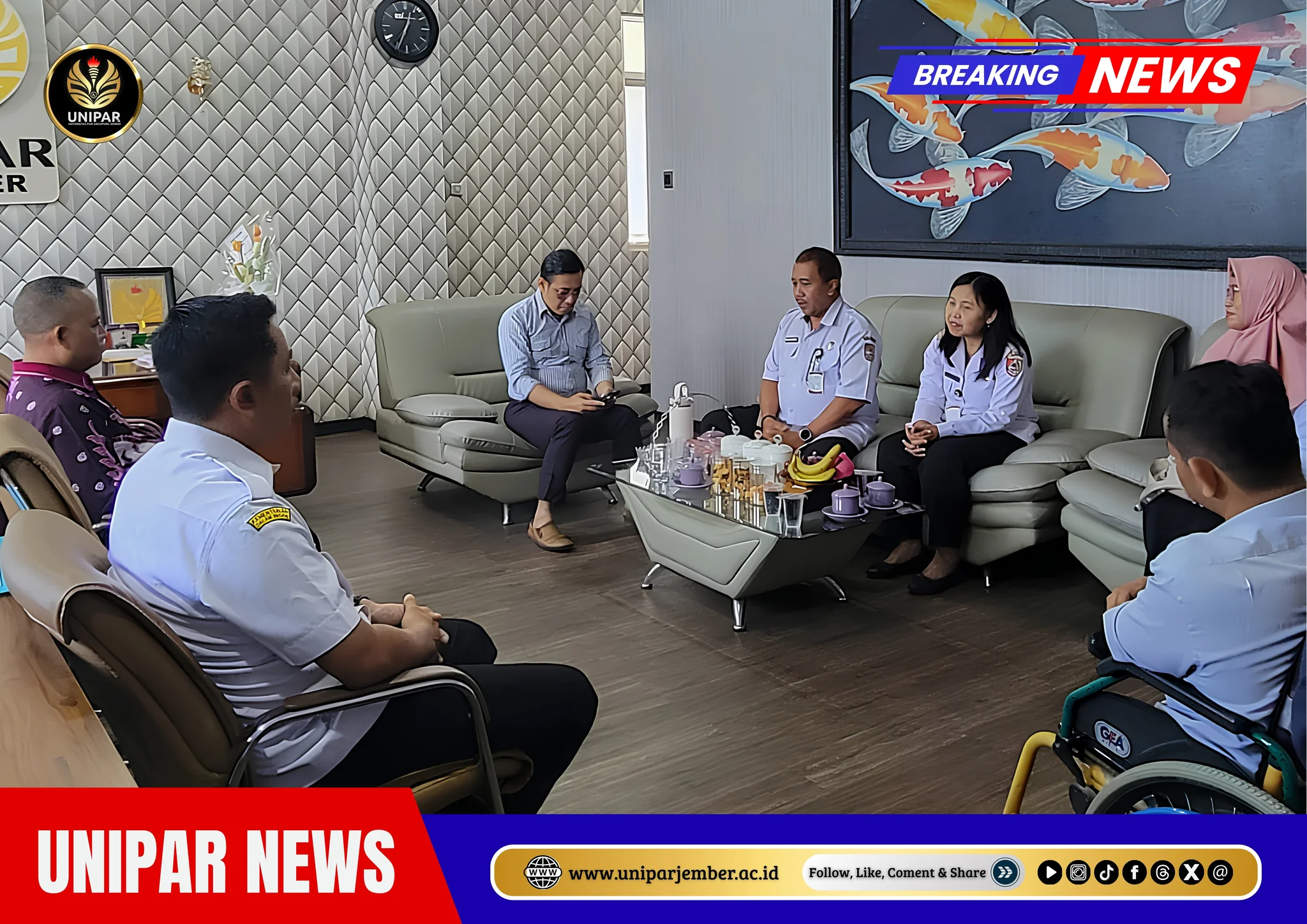 UNIPAR JEMBER Sambut Silaturahmi Badan Kesatuan Bangsa dan Politik, Perkuat Sinergi dalam Pencegahan Narkoba dan Penguatan Wawasan Kebangsaan