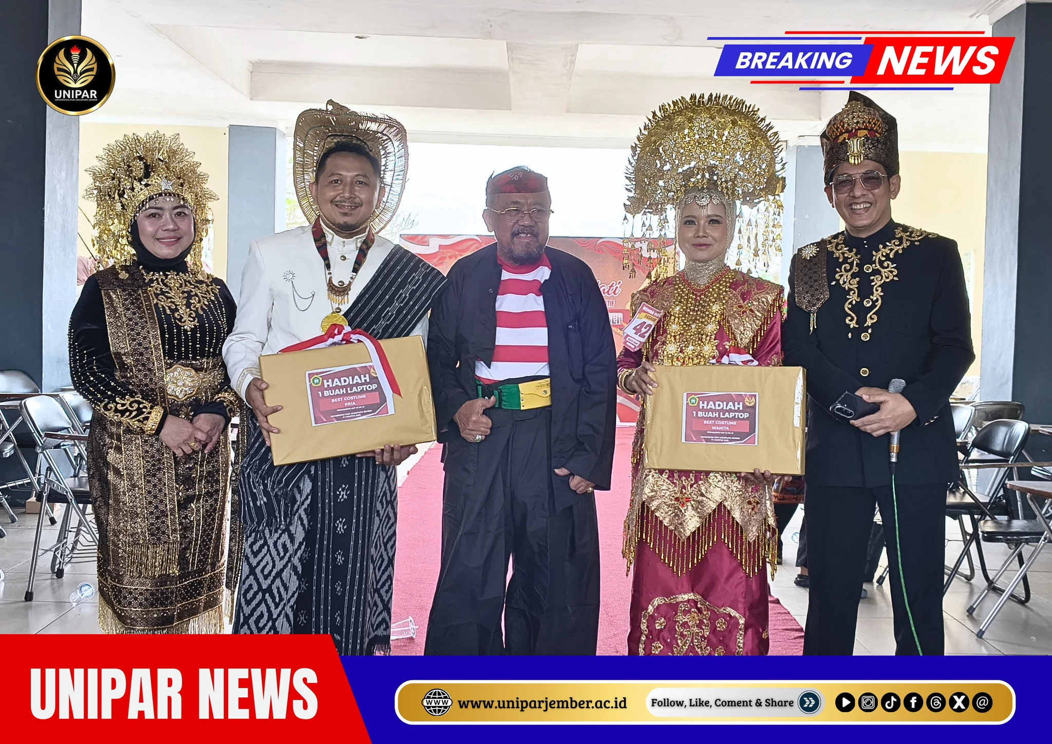 UNIPAR Jember Gelar Upacara HUT ke-81 Kemerdekaan RI, Semarakkan Persatuan dalam Balutan Busana Adat Nusantara — dokumentasi 1