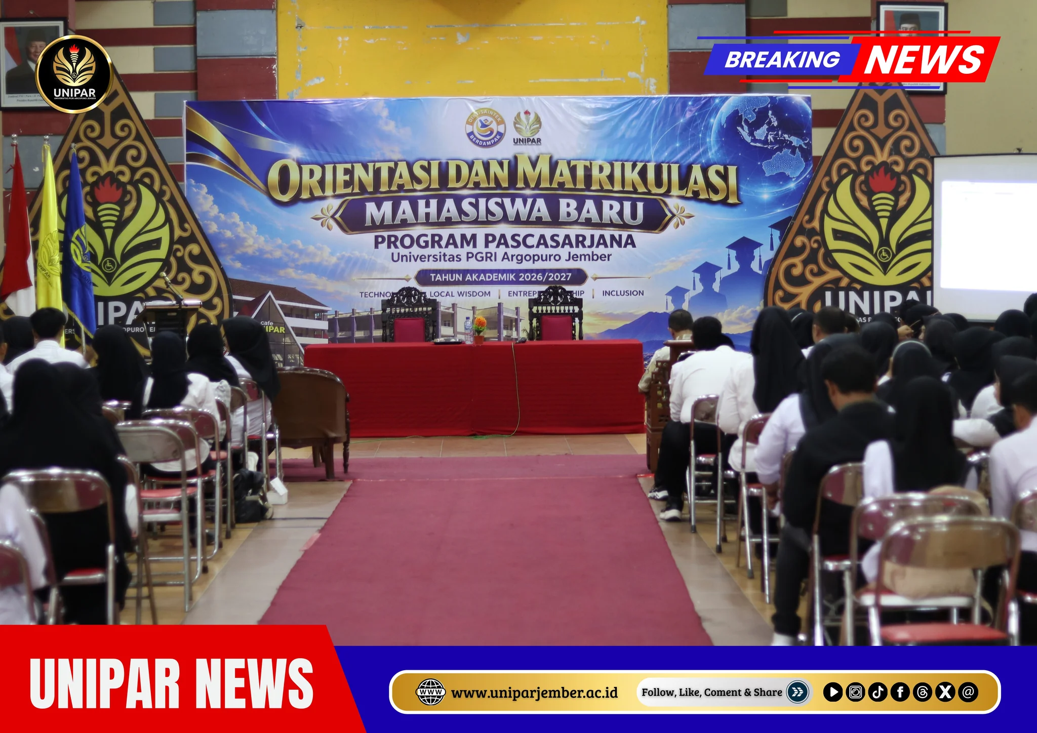ORIENTASI DAN MATRIKULASI MAHASISWA BARU PROGRAM PASCASARJANA UNIPAR JEMBER TA 2026/2027