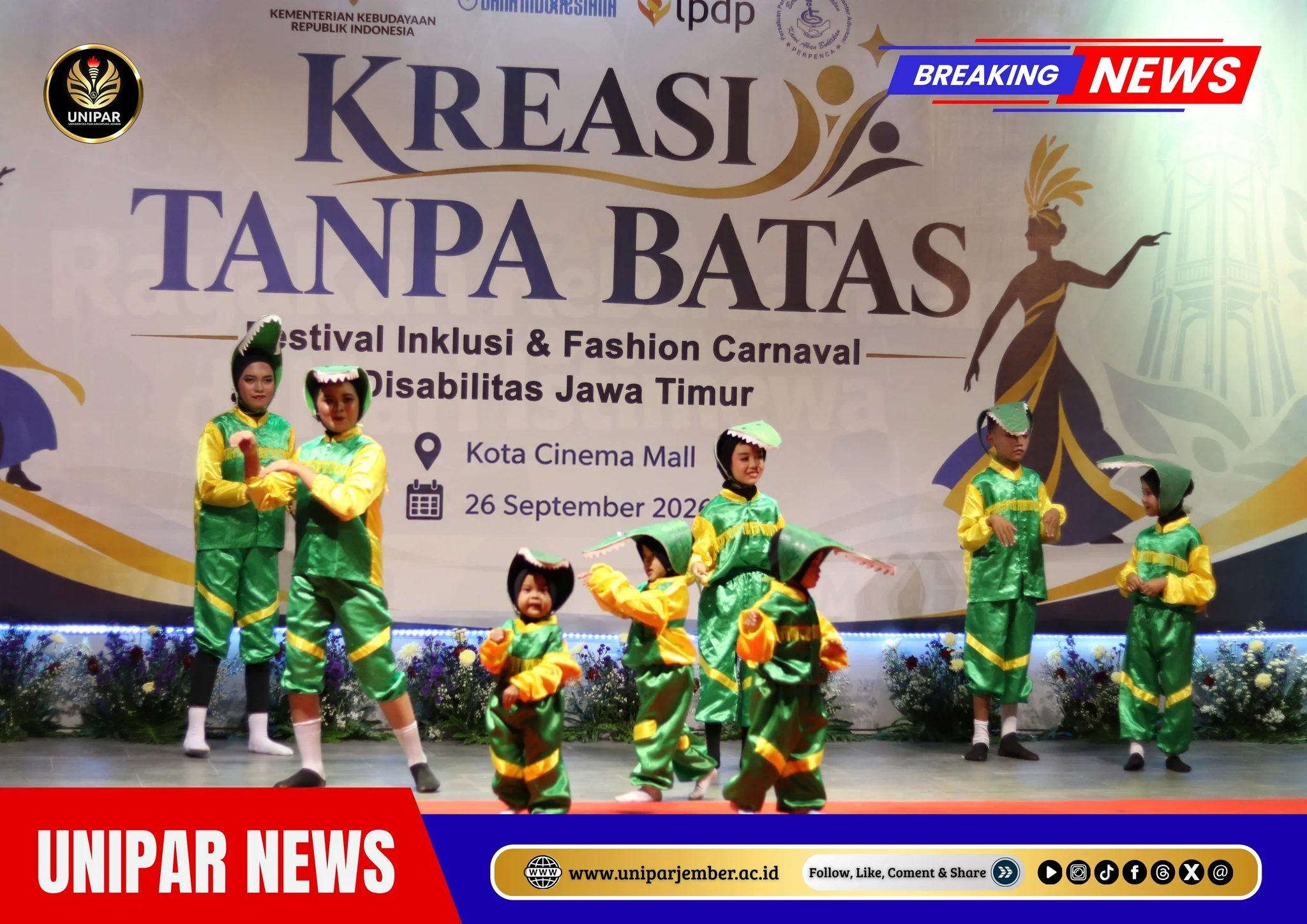 UNIPAR JEMBER Dukung Penuh Pentas Kreasi Tanpa Batas, Festival Inklusi Jawa Timur 2026 Disabilitas Berkarya, Berkreasi, dan Menginspirasi — dokumentasi 1