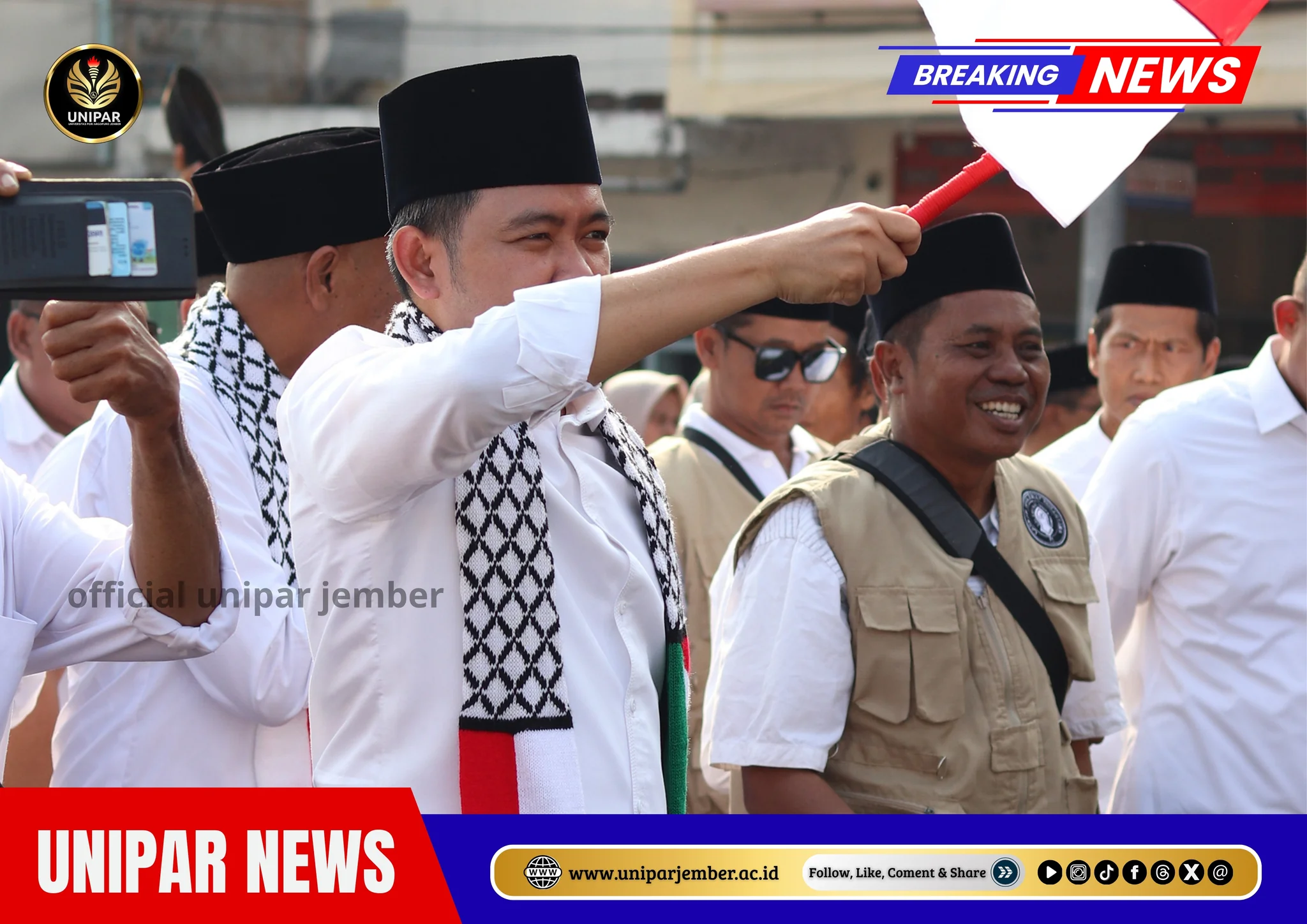 Kirab Pawai Budaya Ancak Agung Jember, UNIPAR Jember Turut Meriahkan Tradisi Syukur dan Persaudaraan 2026