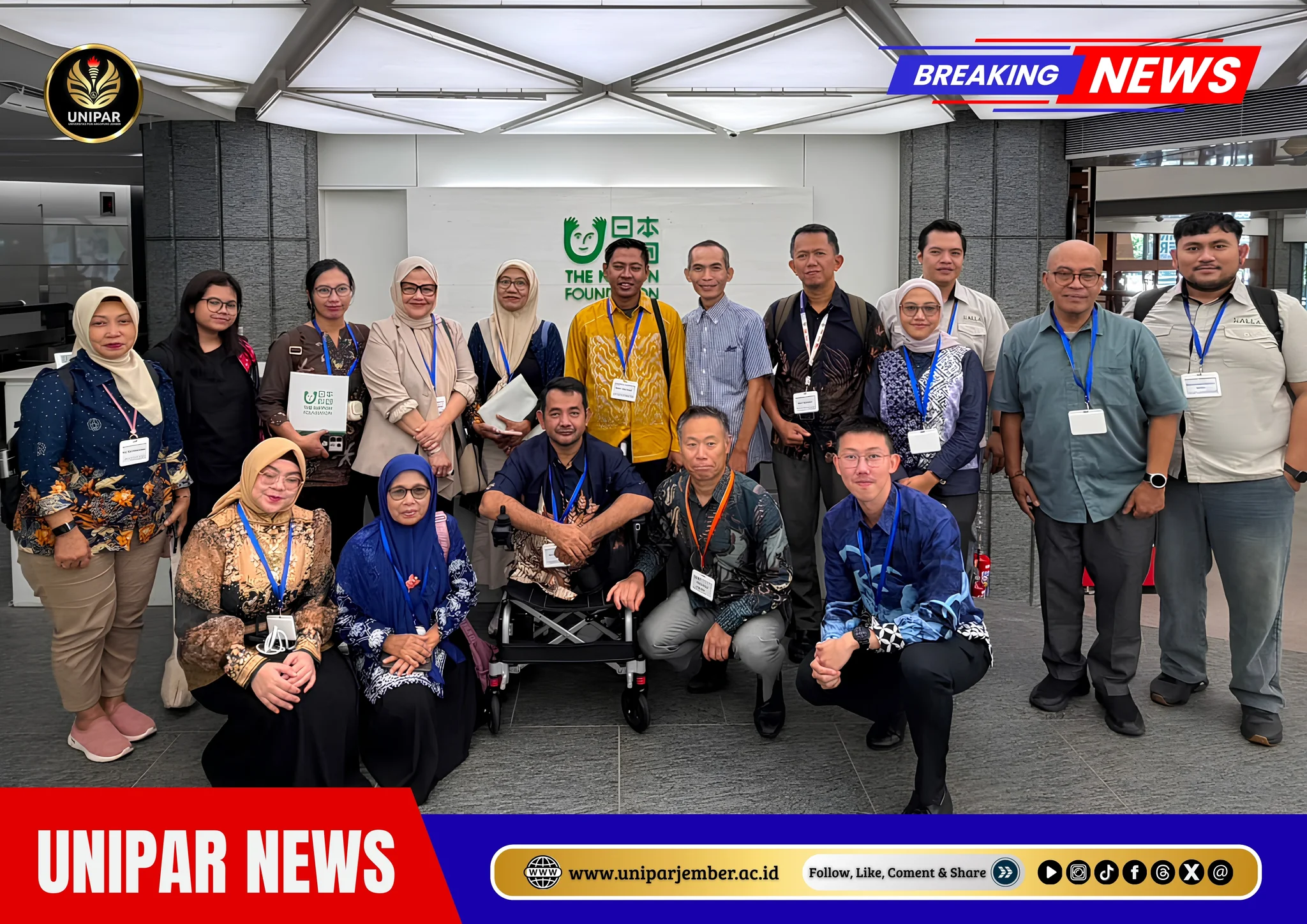 UNIPAR Terpilih dalam Lima Perguruan Tinggi Terbaik KRISAN Fellowship 2026, Siap Wujudkan Kampus Inklusif Berbasis Praktik JEPANG — dokumentasi 2