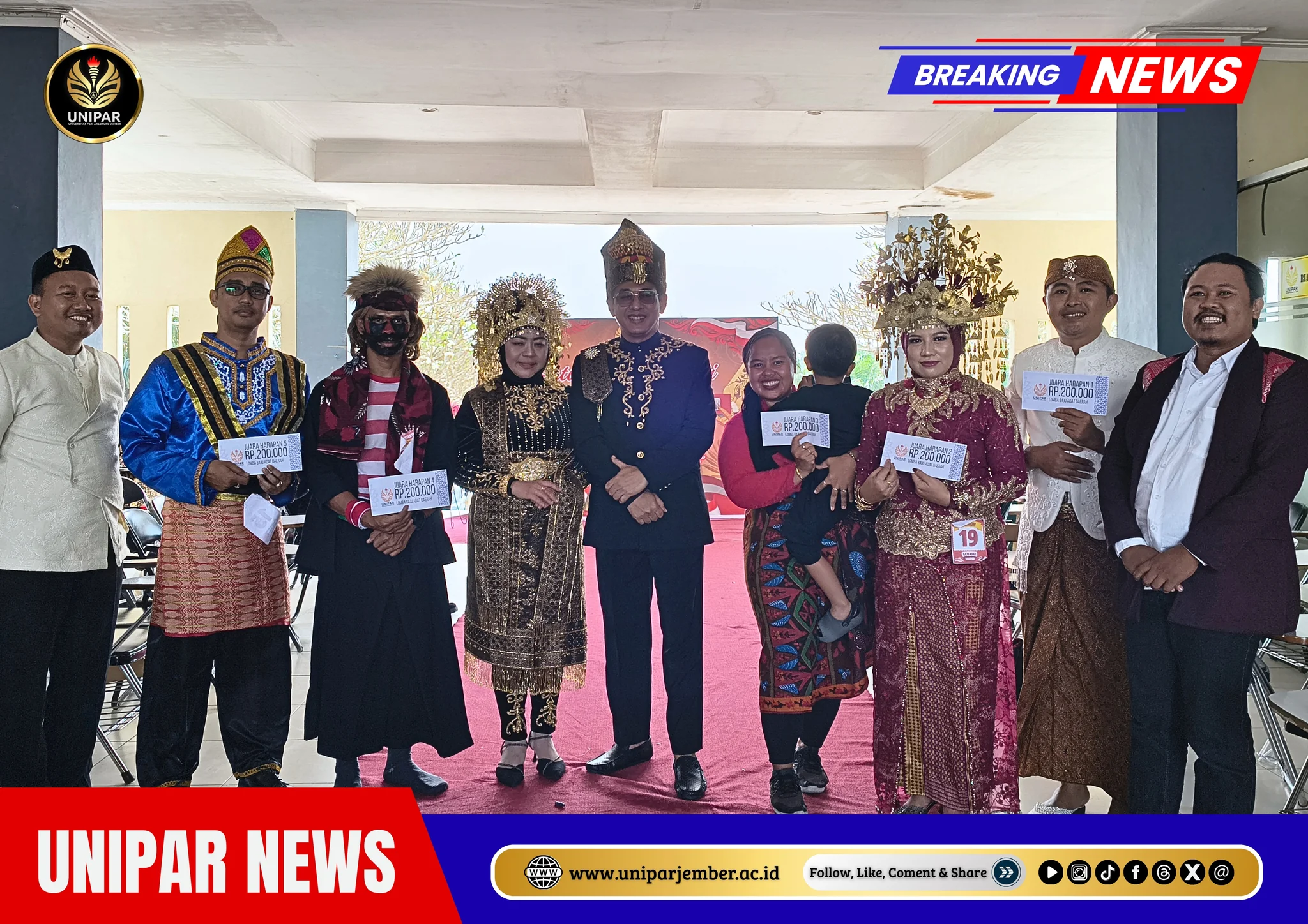 UNIPAR Jember Gelar Upacara HUT ke-81 Kemerdekaan RI, Semarakkan Persatuan dalam Balutan Busana Adat Nusantara — dokumentasi 2