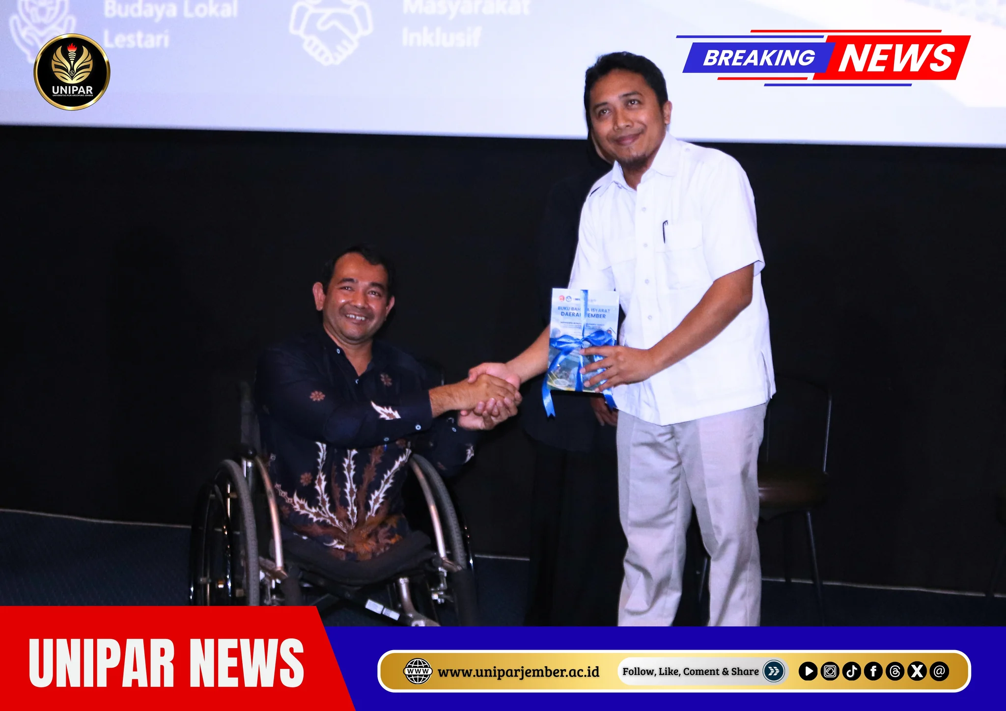 UNIPAR LUNCURKAN BUKU BAHASA ISYARAT DAERAH JEMBER, Perkuat Inklusi dan Identitas Tuli 2026